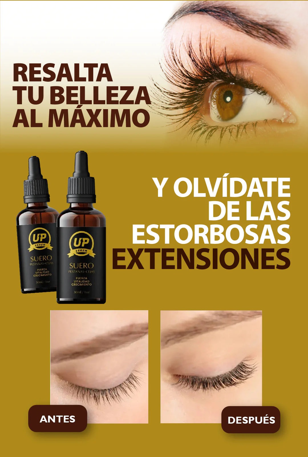 Serum Up - Alargamiento de pestañas-