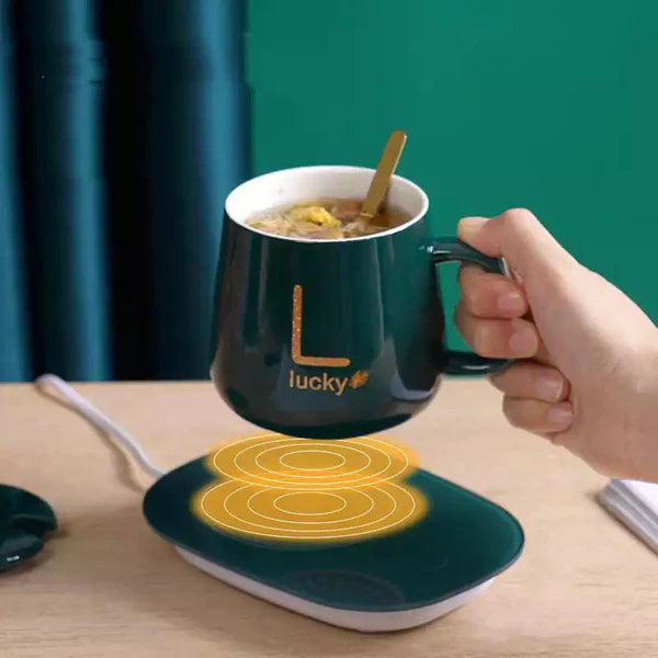 Taza Mug con Base Calentador Eléctrico