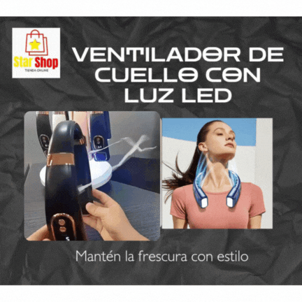 VENTILADOR DE CUELLO CON LUZ LED
